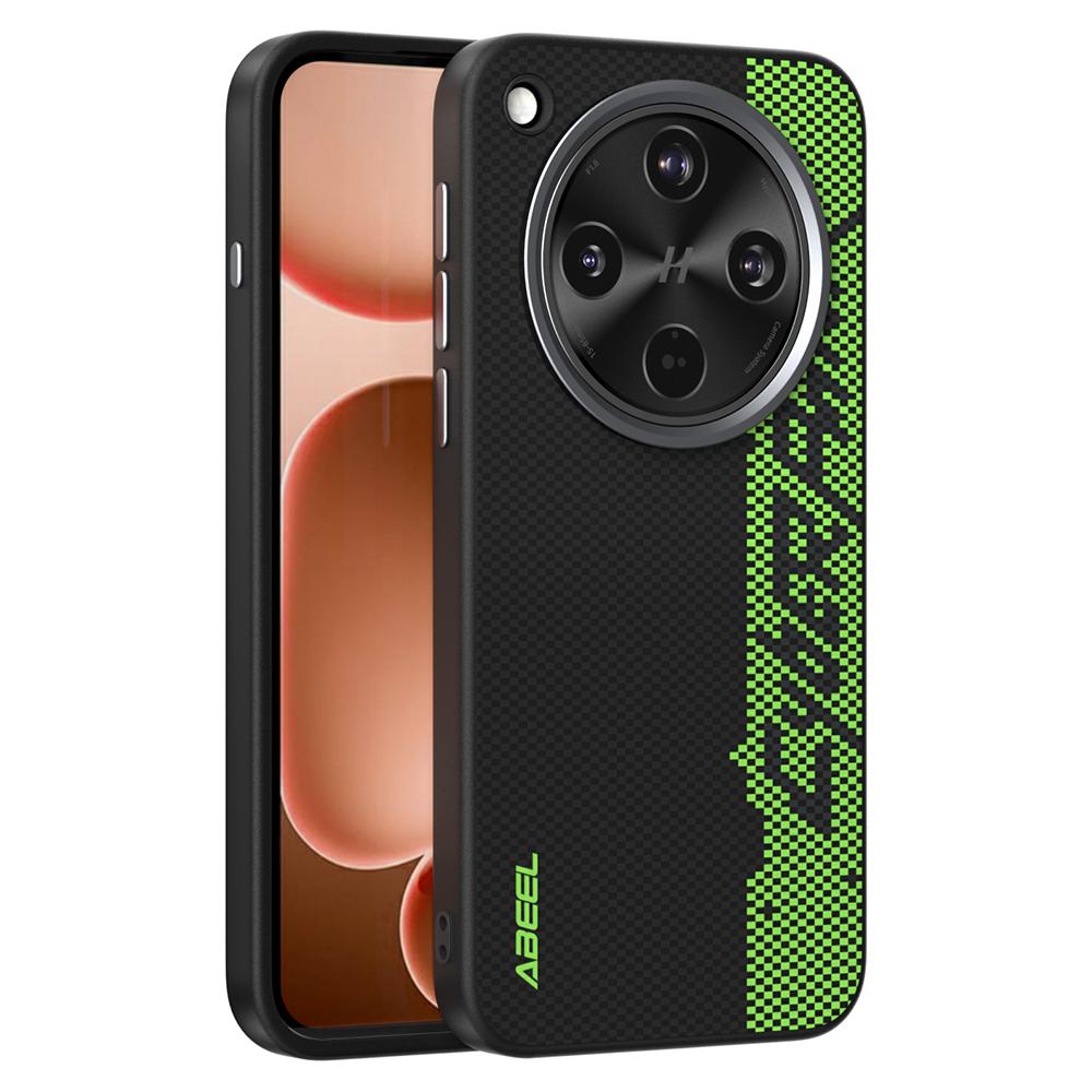 ABEEL For Oppo Find X8s+ 5G Case Compatible with MagSafe Printed PC TPU Aluminum Alloy Leather Phone Cover