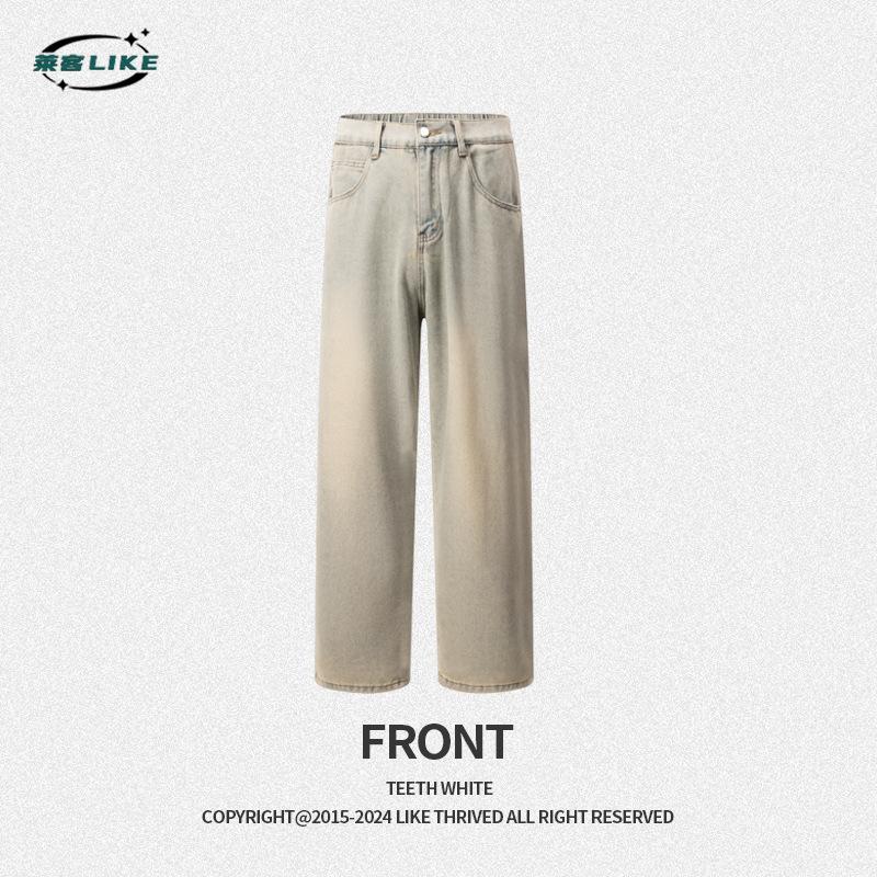 

Мужская одежда Four Seasons | Американские ковбойские брюки в стиле ретро, прямые брюки уличного тренда, высококачественные и красивые джинсы 3XL