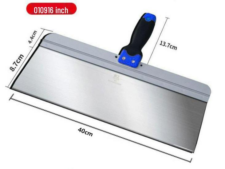 6", 20", 24" Stainless Steel Putty Plastering Tool Set: Sturdy, Wear-Resistant Scrapers for Cleaning and Spreading.