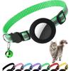 Air tag Cat pet Collar Breakaway Reflective Kitten Collar with Apple Air Tag Holder and Bell  kitten accessories
