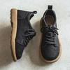 Men's Shoes 2026 Youth Sports and Leisure Retro Driving Board Shoes Thick Soled Non Slip Casual Leather Shoes