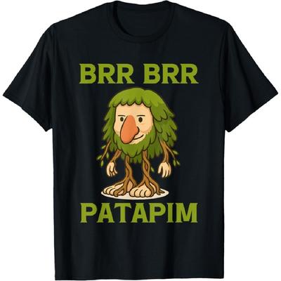 Brr Brr Patapim Italian Brainrot Meme Forest Monkey Bootleg T-Shirt(6)