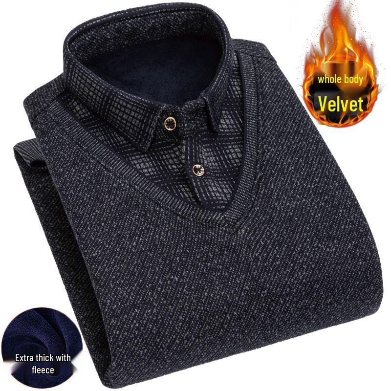 Winterjacke aus Baumwolle für Herren: Dicke, warme, kältebeständige Oberbekleidung mit abnehmbarer Kapuze, perfekt für die Garderobe von Männern mittleren Alters und Vätern.