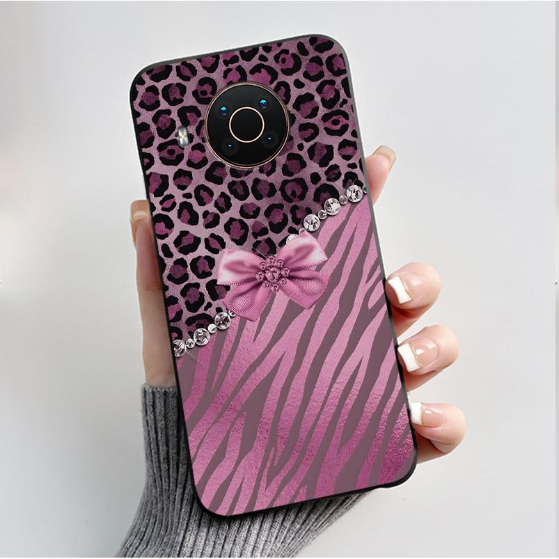 Printed Phone Case For Nokia X20/Nokia X10/Nokia X100/Nokia XR20 Capa Soft Silicone Black Shell Cover Cute Flower Cartoon Casing
