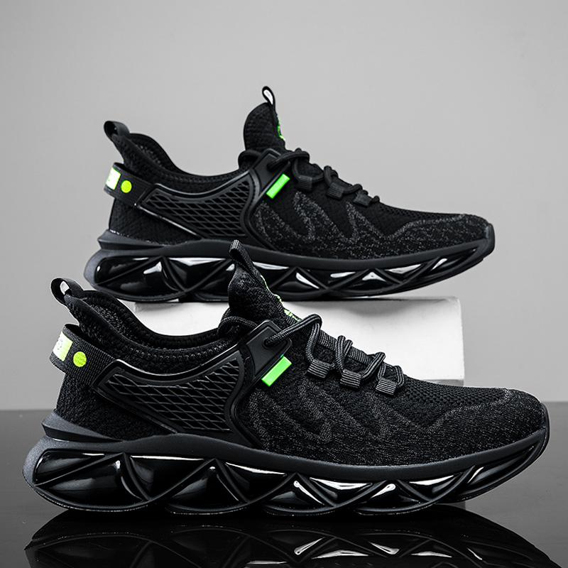 

Men s Casual Sports Shoes Slip-On Knife Shoes - Shock Absorber Anti-Slip Running Shoes - All Seasons Outdoor Training Sports Plaid 39