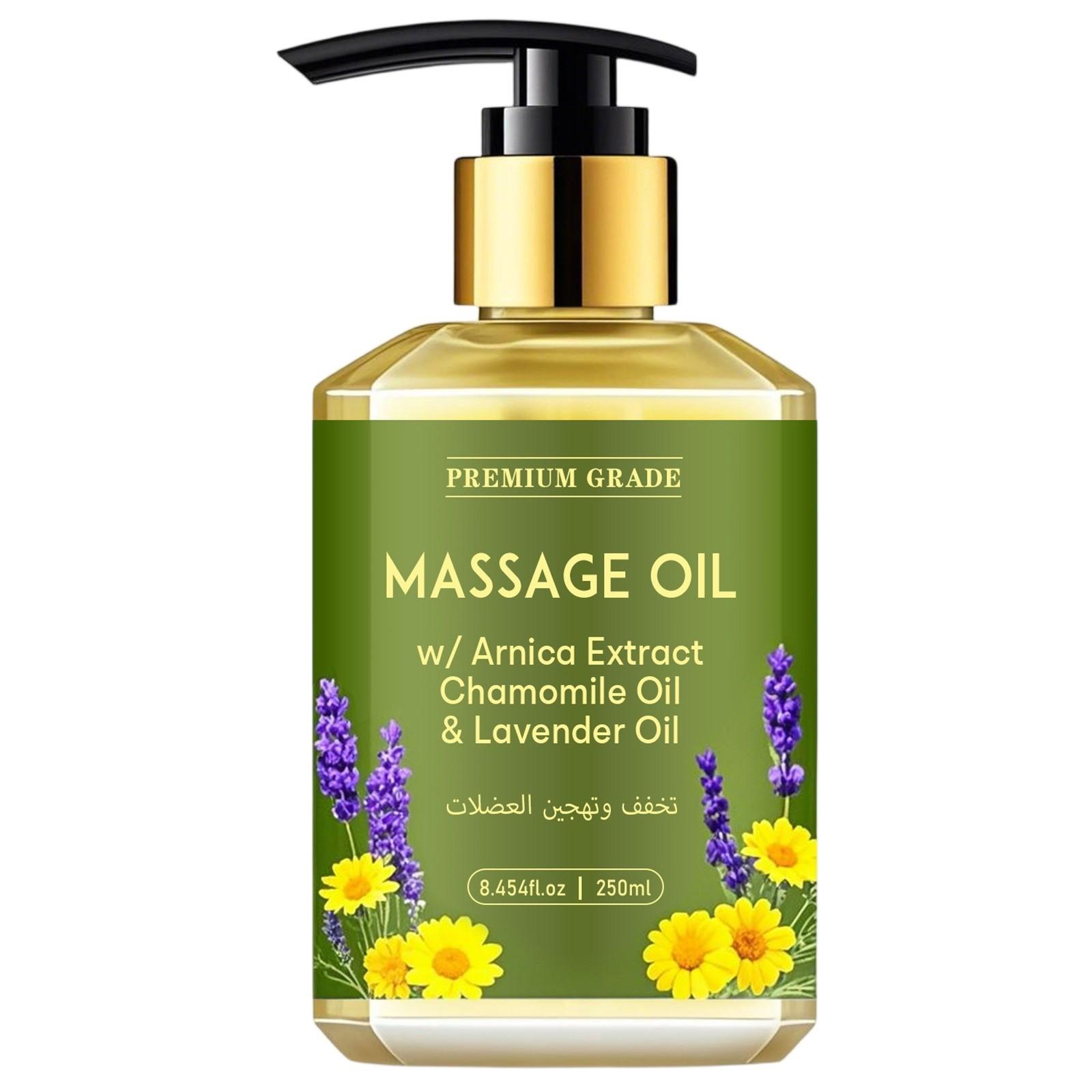 

Массажное масло для массажа всего тела - С маслом лаванды и ромашки - Многоцелевое мгновенно впитывающееся массажное масло для всего тела - 8,45 жидких унций One Size