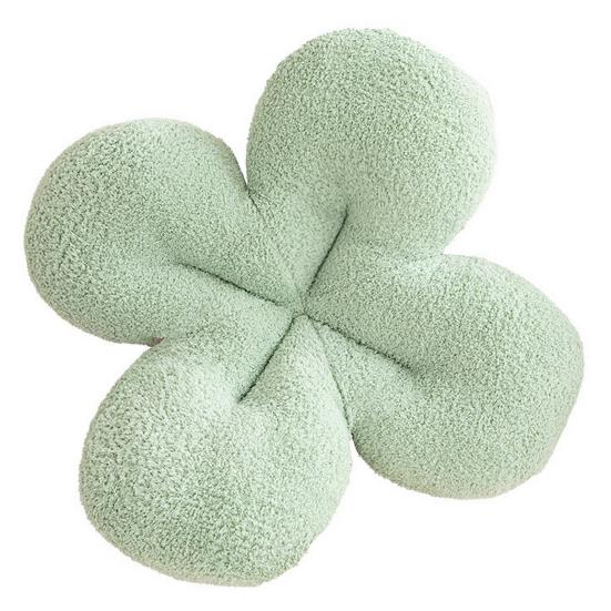 Throw Pillow Soft-touching Comfortable PP Cotton Stuffed Four Leaf Clover Shape Seat Cushion Home Decor