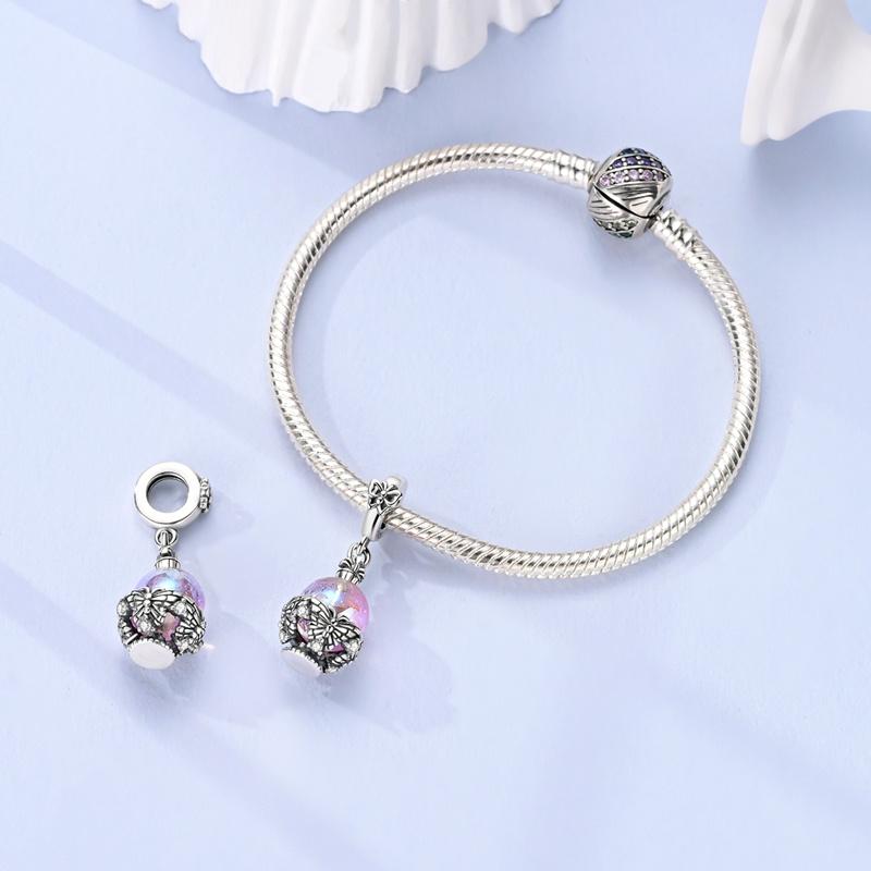 Newcopper Firefly Luminous Oil Lamp Pendant Matching Bracelet Original Women'S Jewelry Christmas Gift