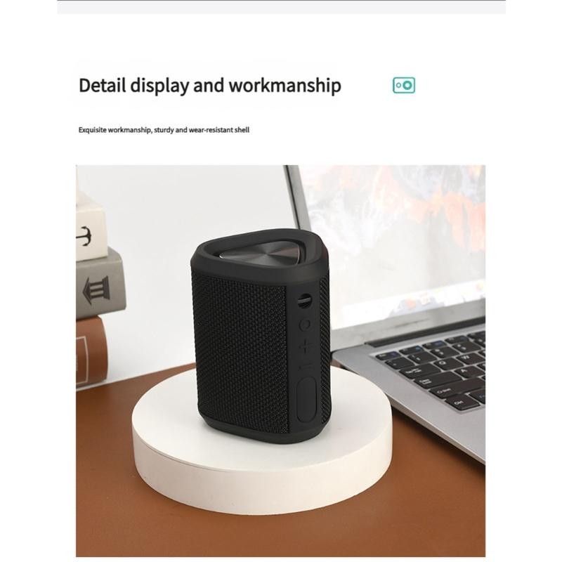 Waterproof Bluetooth-compatible Speaker Portable Mini Wireless Speaker Travel Friendly Music Play Device for Outdoor Indoor Use