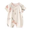 Summer Newborn Bodysuit Pajamas: Thin Short Sleeve Rompers for Babies