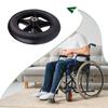 2pack/lot Durable And Reliable Heavy Duty Wheelchair Front Wheel With Bearing Solid Tire Flexible Black