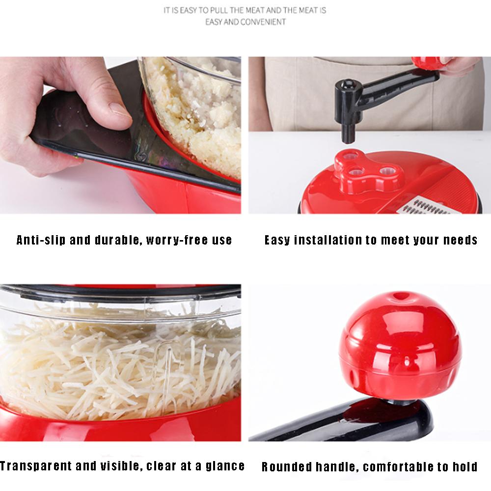 Manual Meat Grinder Dumpling Stuff Hand-Cranked Mixer Vegetable Fruit Chop Up Mincing Machine Chili Garlic Slicer Kitchen Tools