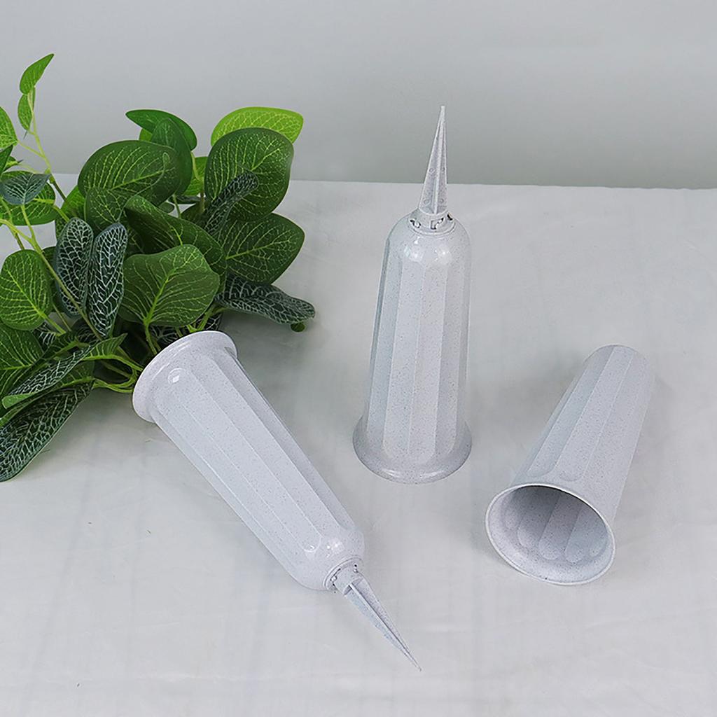 1Pcs Cemetery Vases Plastic Grave Cone Vases Cemetery Memorial Floral Vases Flowers Holders With Ground Stake Grave Decorat
