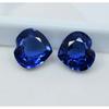 18.89 Ct Natural Flawless Blue Tanzanite Heart Cut Loose Gemstone Pair