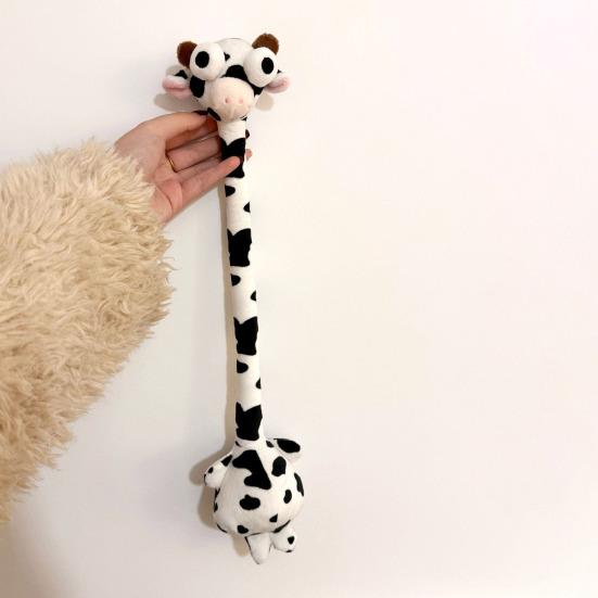 Cute Big-Eyed Stuffed Toy Long Neck Dog Duck Giraffe Plush Doll Car Bag Keychain Cute Animal Bendable Plush Figure Unique Gift for Dog Lovers