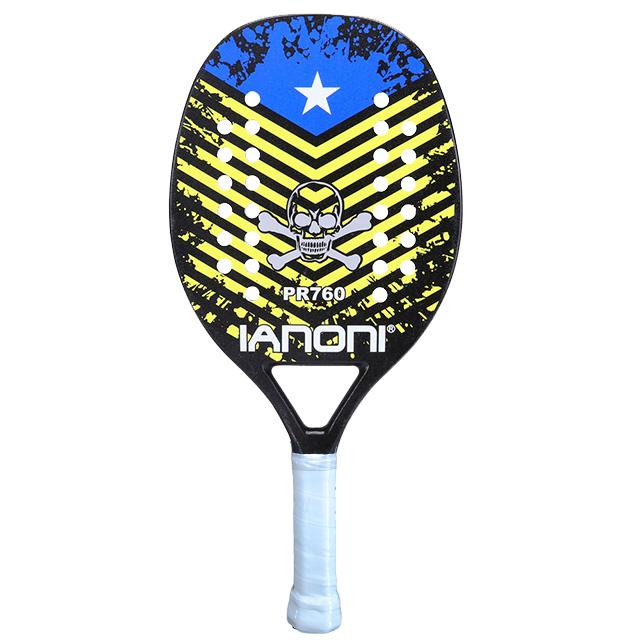 Hot Sale IANONI PR760 Beach Tennis Racket, Durable Paddle for Beach Sports