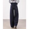 TERRE BLEUE Women's Petite High-Waist Wide-Leg Jeans