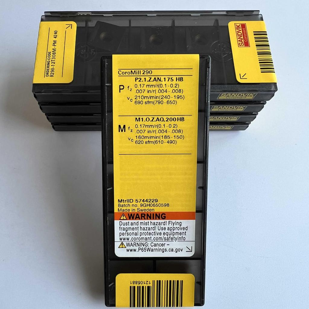 Original Sandvik / R290-12T308M-PM 4240  / CNC Lathe Carbide Blade 10 Pcs