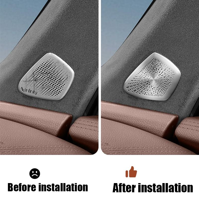 for Renault Grand Koleos 2024 Front A-pillar horn protection cover front pillar audio panel cover interior modification parts