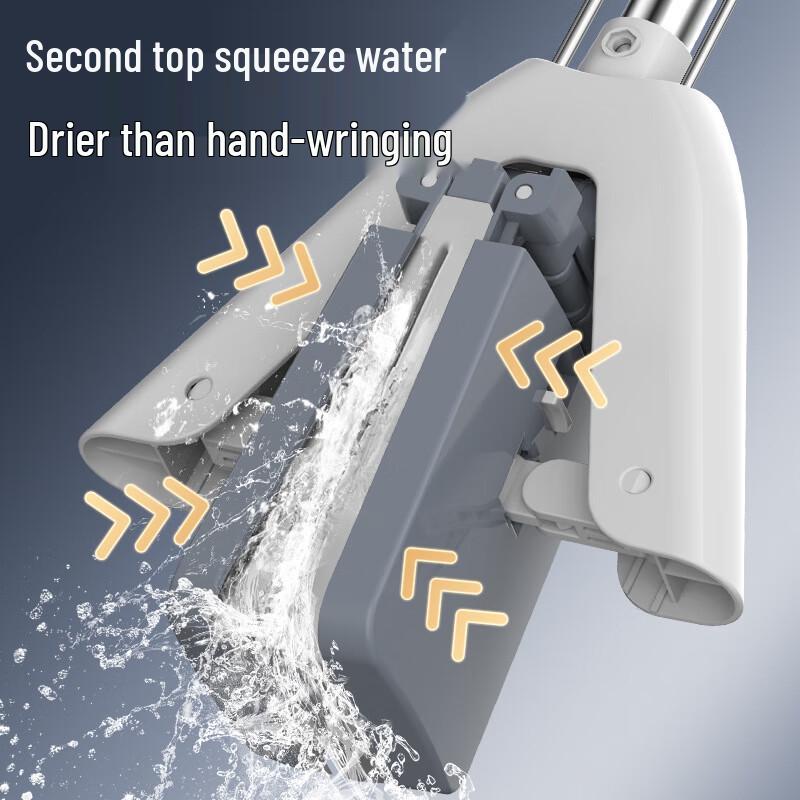 YIXI Hands-free Sponge Flat Mop