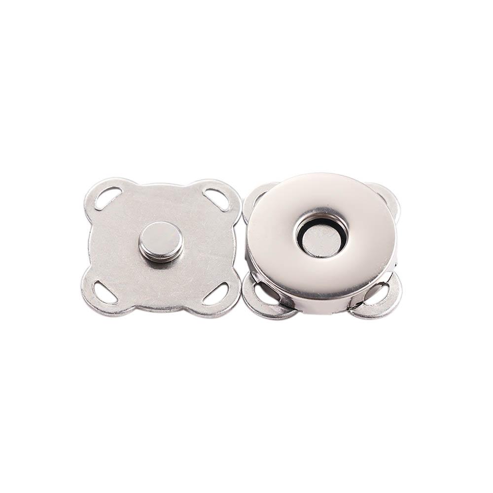 Silvery Bronze Plum Shape Craft Clasp Closures Metal DIY Accessories Snaps Adsorption Buckle Buttons