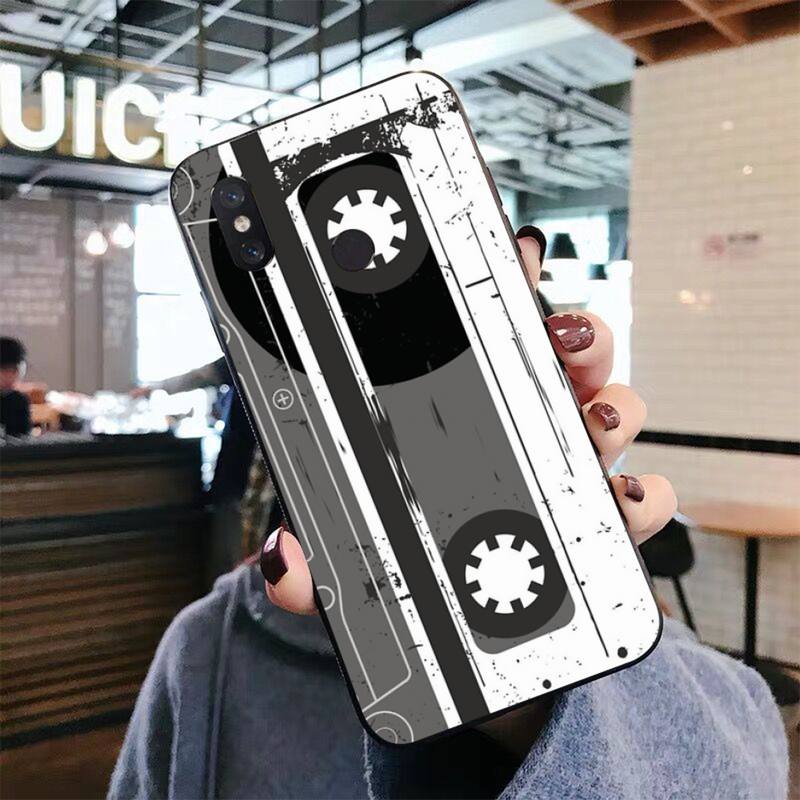 Vintage Cassette Tape Retro Phone Case for Xiaomi mi 5 6 8 9 10 lite pro SE Mix 2s 3 F1 Max2 3