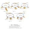 Yhpup Fashion Handmade Jewelry Rope Braided Starfish Shell Fish Drop Bracelet Bangle Oceanic Style Summer Daily Wear Jewelry