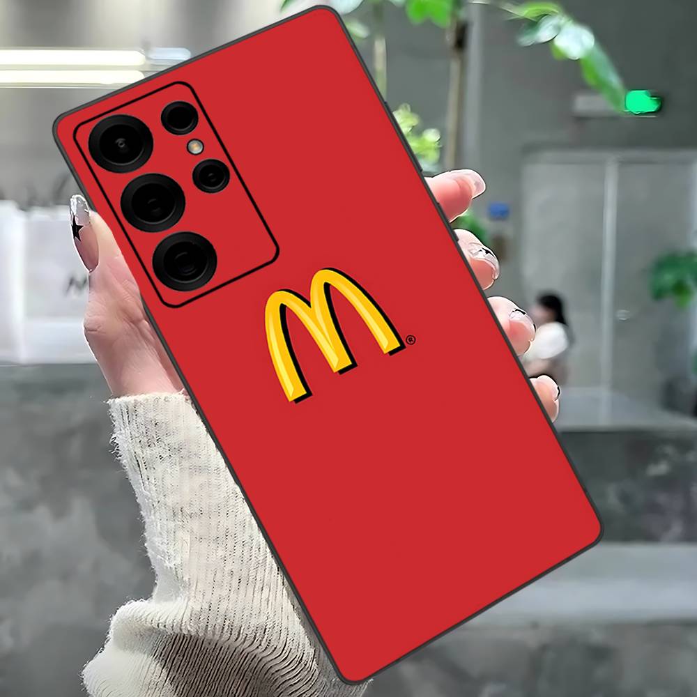 M Berühmtes LOGO M-McDonaldes Handyhülle Für Samsung S 24 Fe 25 Ultra Plus 20 Lite 21 30 22 23 24 22 Ultra 5G Fundas