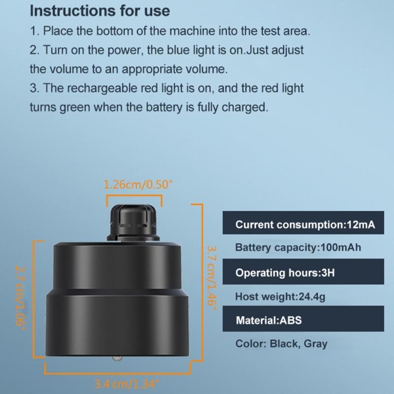 Water Leakage Detector Wall Pipe Leaking Sound Amplification Noise Reduction Security Fire Pipeline Auto Detection Tools