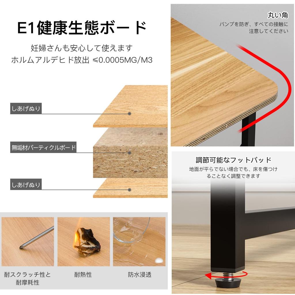 Folding Desk 80cm X 40cm X 110cm PC Desk for Home Office Computer Desk (Standing Desk) (W) (D) (H) (Oak)