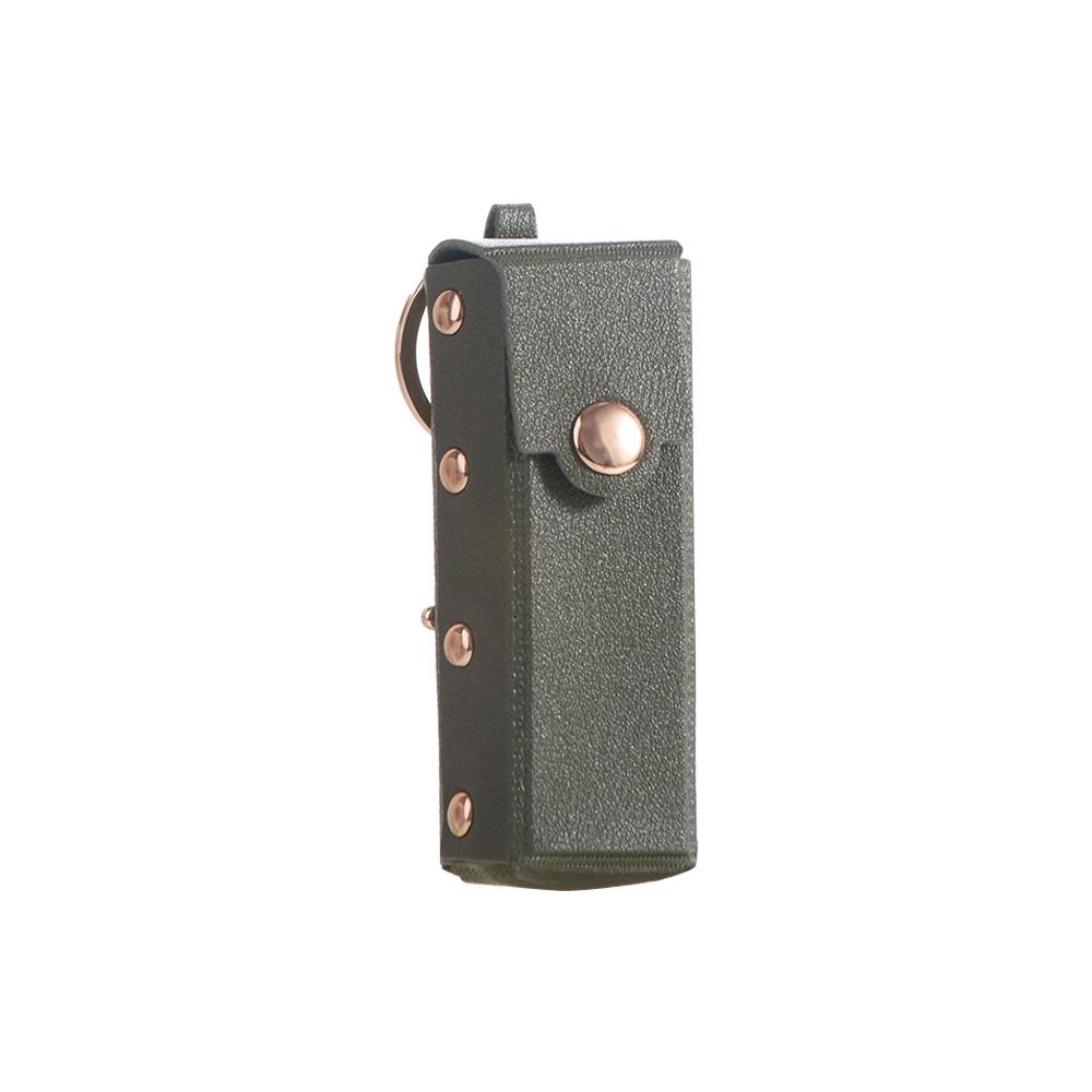 Portable Waterproof Lipstick Bag With Keychain Storage Bag Lipstick Pouch Soft Leather Lipsticks Protective Cover Outdoor