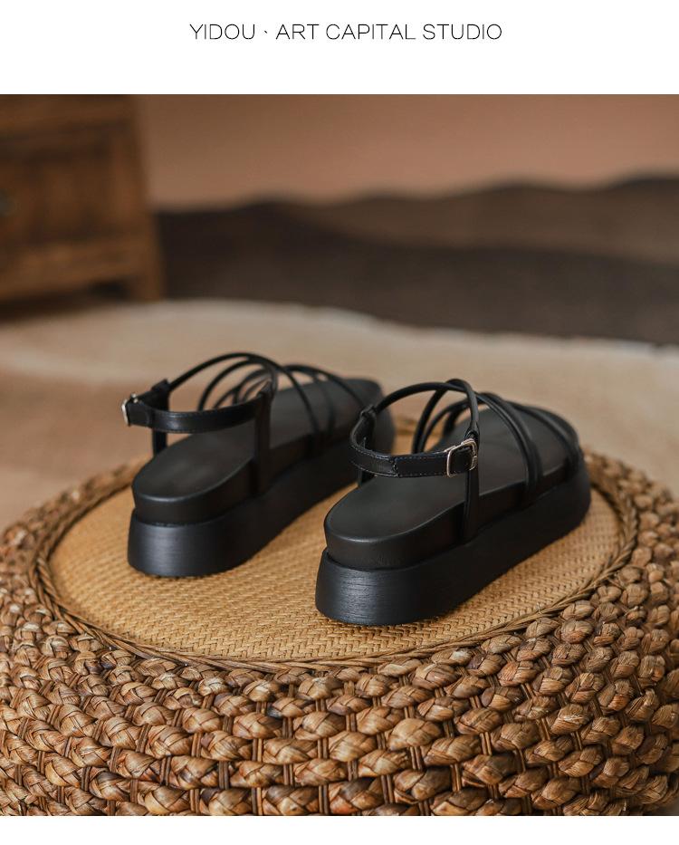 

Женские сандалии на платформе-маффине, 2025, новый летний серебристый хай-энд, пляжные римские туфли 34