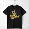 ACDC Bon Scott Gold Record Men's T Shirt Greatest Rock Frontman Band Concert