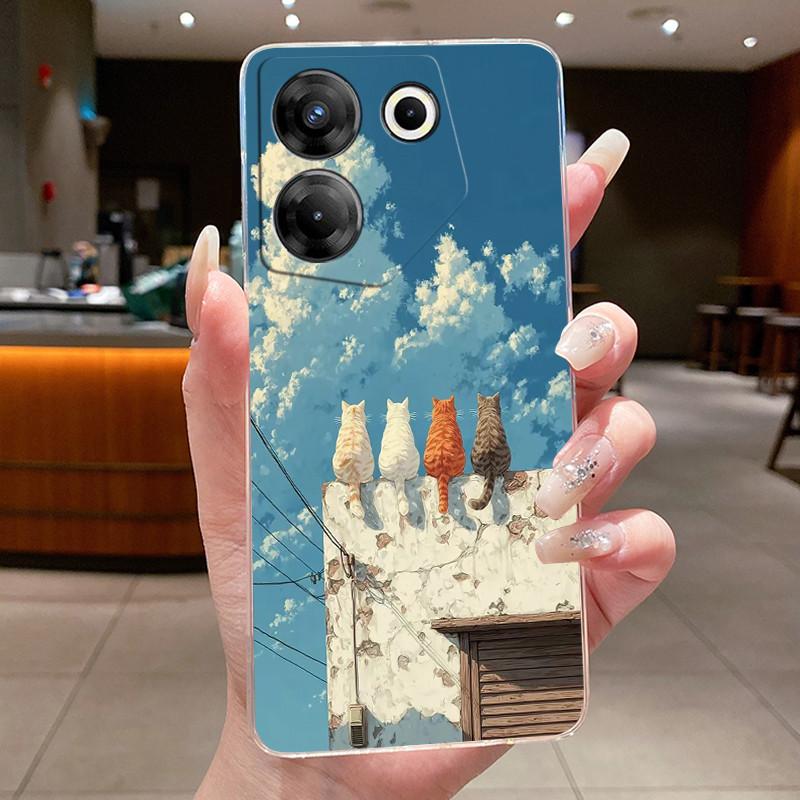 Hülle Für Tecno Camon 20 Pro 5G Hülle CK8n Ästhetisch Süß Cool Jungen Mädchen Transparente Rückseite Tecno Camon 20s Pro 5G Handyhülle