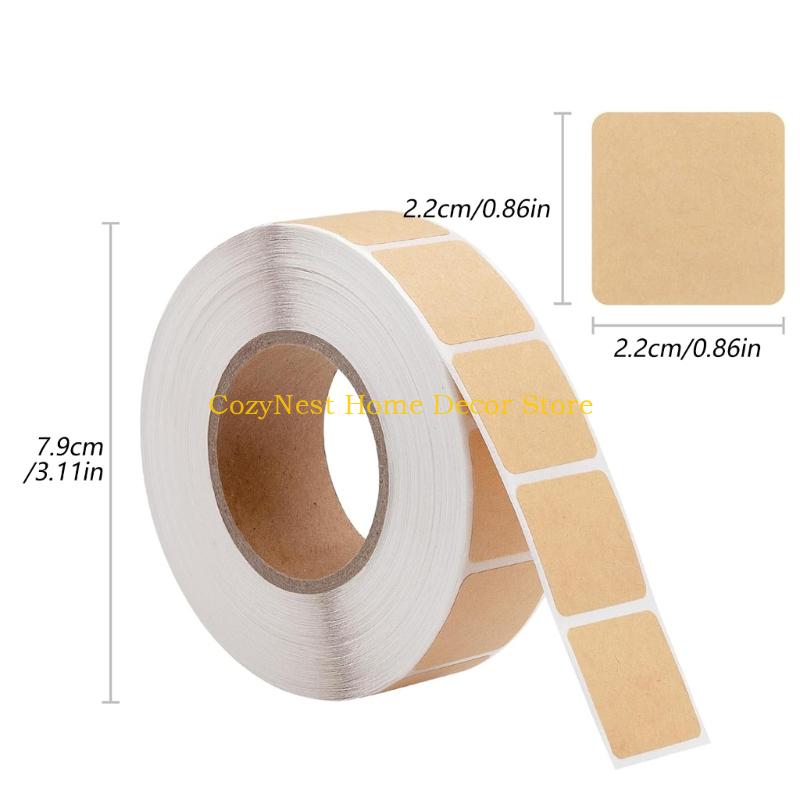 92MF 4000Pcs Label Sticker 0.86x0.86Inch Adhesive Sticker for Outdoor