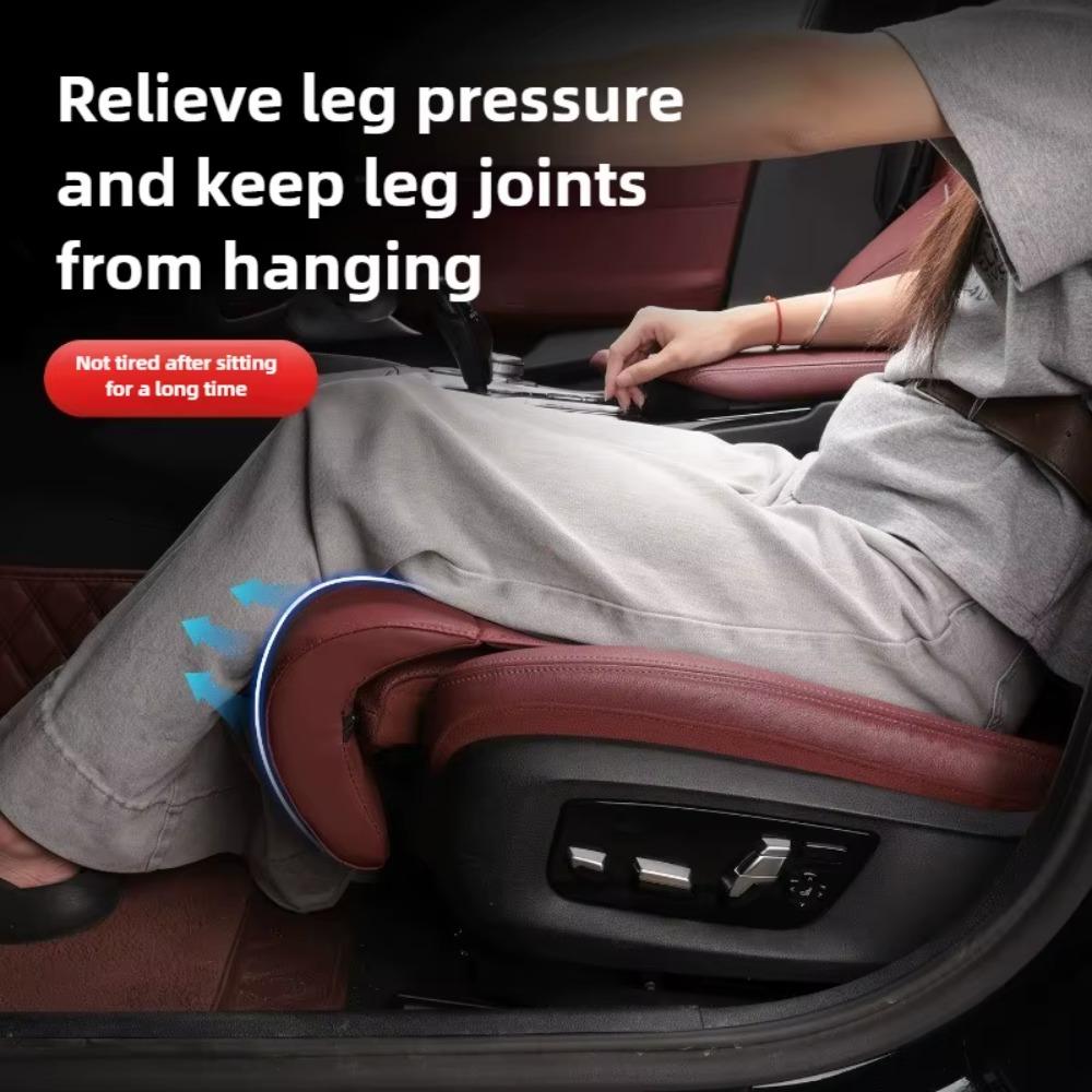 Universal Car Seat Leg Support Extension Leather Seat Padding Mat Cover  Travel