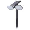 Lampada da Parete Solare con Sensore di Movimento 2 Teste IP65 Impermeabile LED ad Alta Luminosità Faretti da Giardino per