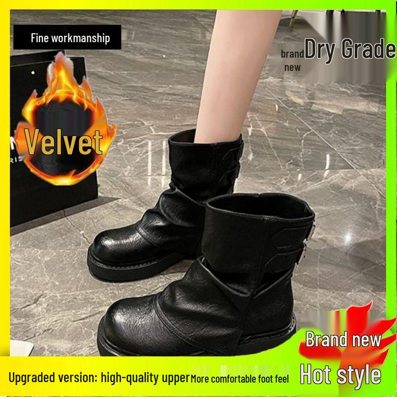 

Женские ботинки Meillard на толстой подошве, с флисовой подкладкой, коричневые ботинки Мартина - Новинка сезона Осень/Зима 2025 555 (Shoe Accessory, Limited Edition)