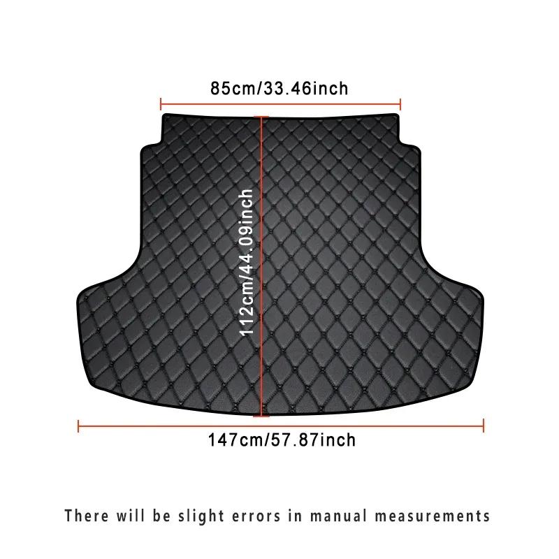 Car Trunk Mats For Hyundai Sonata 2024 Auto Interior Accessories Waterproof Covers Parts Products Cargo Liner Rugs Pads