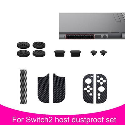 ForNintendo For Switch2 Game Console Silicone Protective Case With Joystick Thumb Grips Rocker Dust Caps Button Game Accessories