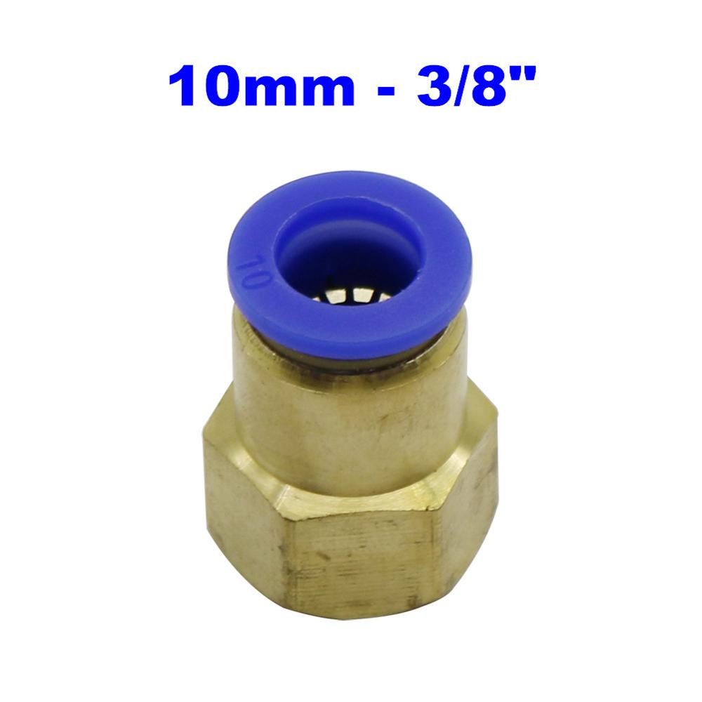 Air Pipe Fitting 10mm 12mm 8mm 6mm 4mm Hose Tube 1/8" 3/8" 1/2" 1/4" Female Thread Brass Pneumatic Straight Connector PCF type