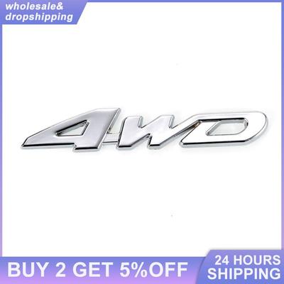 Diy Sticker Universal Portable 3d Sticker Metal Badge Logo 4wd Logo Sticker Car Accessories Metal Emblem Sticker Durable