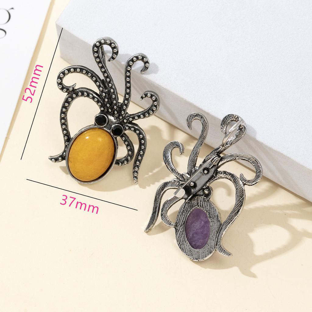 Shell Octopus Brooch Pendant For Diy Jewelry Making And Gift Crafts
