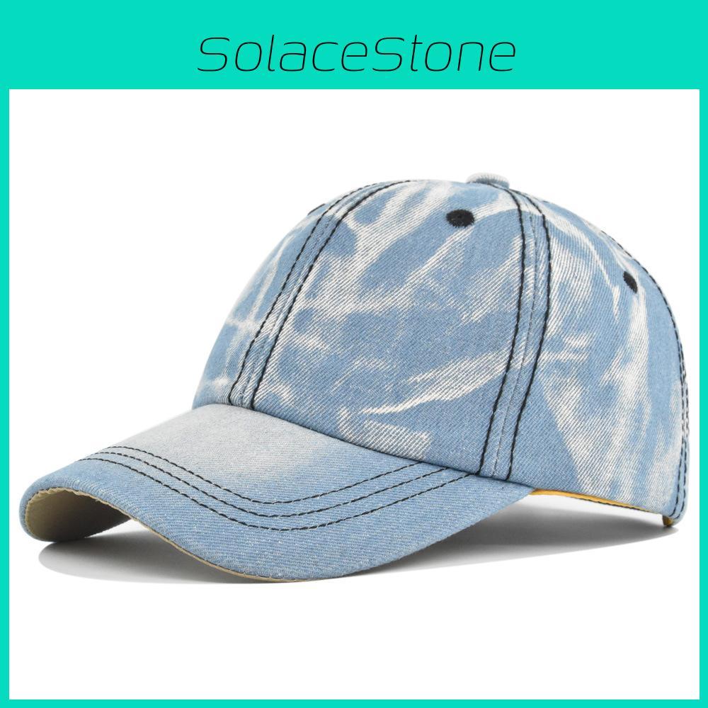 Casual Fashion Denim Baseball Cap In Blue Shades Cotton Material