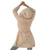 Women's Plus Size Knitted Hoodie Cardigan with Belt - Long Sleeve, 8 Color Options, 2024 Collection