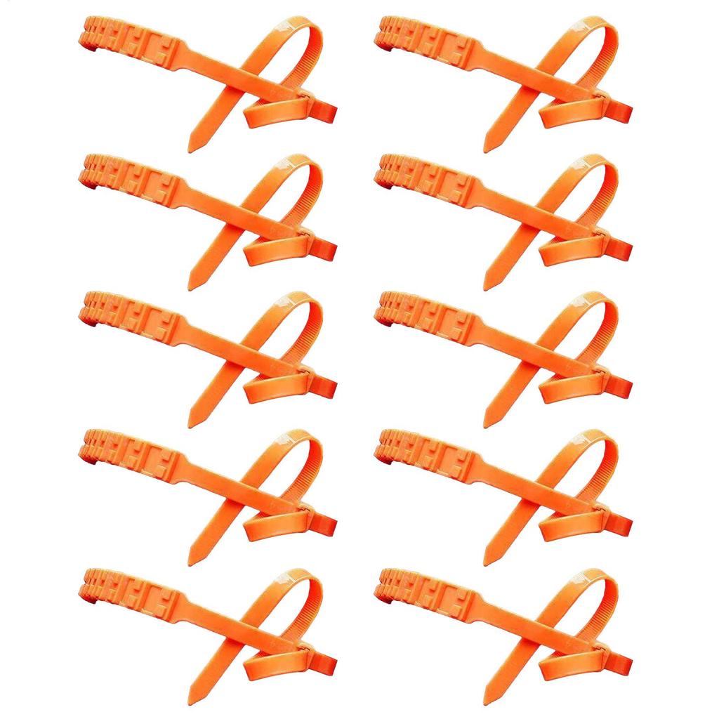 10pcs Winter Tire Snow Chains For Cars SUV Van Snow Tire Chains Automotive Tire Zip Snow Wheel Anti-Slip Chains