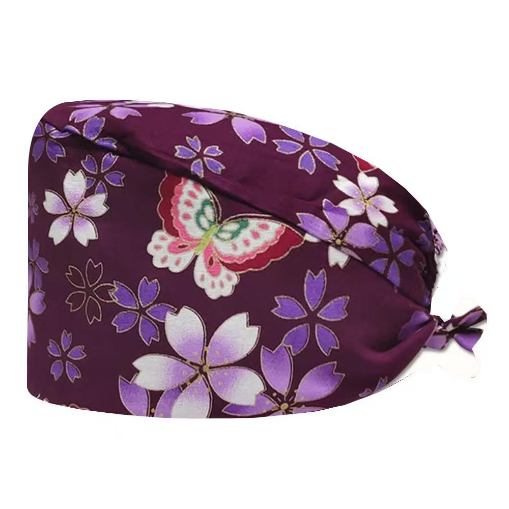 Cartoon Print Spa & Nurse Surgical Cap