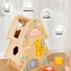Big Tree Wisdom House Exercise Space For Hand-Eye Coordination Wooden Children Shape Animal Cognitive Early Education Toy