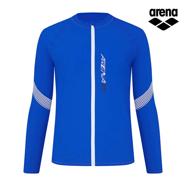 Alena Men'S Impact Leisure Zip-Up Rash Guard A4Bm1Rr03Rbl