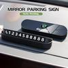 AAFO1 Hidden Mobile Phone Number Plates Car Logo Temporary Parking Signs Accessories For Skoda S Kodiaq Octavia 2 3 Yeti Karoq Rapid